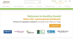 Desktop Screenshot of livesuperfoods.com