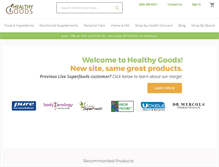 Tablet Screenshot of livesuperfoods.com